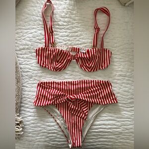 WeWoreWhat red stripe bikini